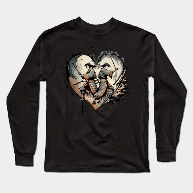 samurais love Long Sleeve T-Shirt by NegVibe